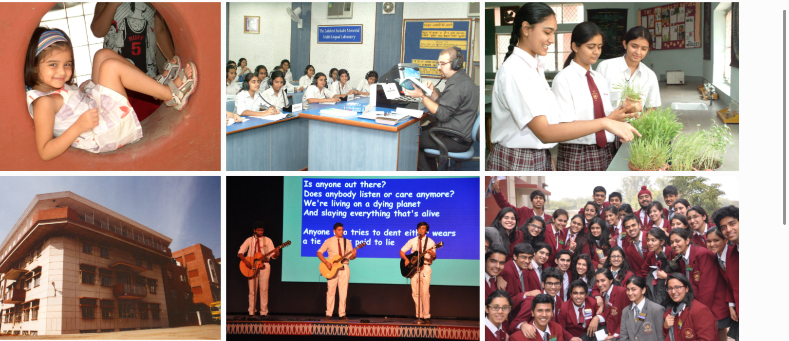 Students participating in annual day celebration
